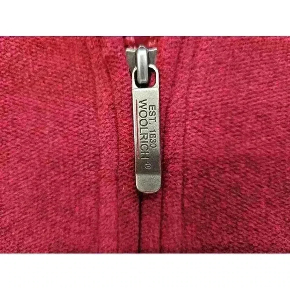 Woolrich Women's Pullover Zip Sweater Size Lg Snowflake Red Nordic‎ - Picture 7 of 9